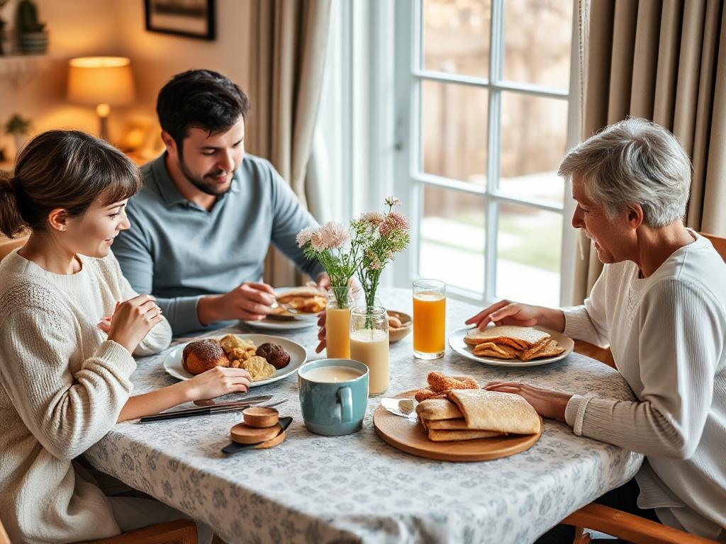 relaxing meal